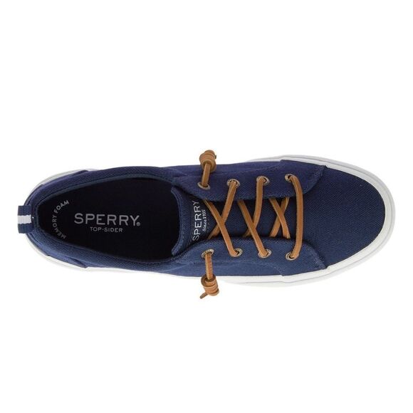 NWOB! Sperry Top-Sider Women's Pier Wave Blue Canvas Sneakers Slip On Size 6.5 - Picture 12 of 13